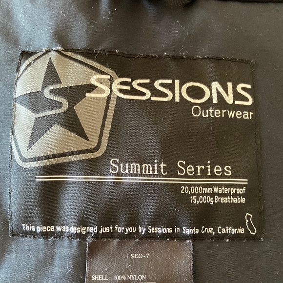 sessions black ski jacket - Picture 5 of 13